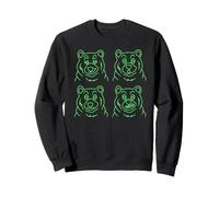 Visage d'ours Amusant - Graphique du Contour de Quatre Ours Sweatshirt
