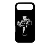 Visage du Christ en Croix Verse biblique Vintage Religieux Coque pour iPhone Air