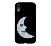 Visage du dernier Quart de Lune Coque pour iPhone XR