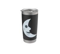 Visage du dernier quart de lune Gobelet isotherme en acier inoxydable double paroi
