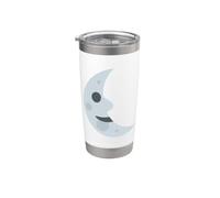 Visage du dernier quart de lune Gobelet isotherme en acier inoxydable double paroi