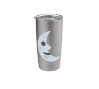 Visage du dernier quart de lune Gobelet isotherme en acier inoxydable double paroi