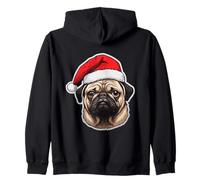 Visage du Père Noël - Esprit des Fêtes pour Noël Amusant Sweat à Capuche