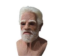 Visage effrayant d'Halloween, masque réaliste de vieil homme, masques d'horreur, pour Halloween, cosplay, fête - Accessoires de fête (style 1)