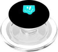 Visage en Bloc ondulé Turquoise PopSockets PopGrip pour MagSafe
