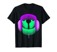 Visage en colère de Guimauve 3D Violet et Vert T-Shirt
