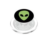Visage Extraterrestre Extraterrestre Vert Extraterrestre d'Alien Face OVNI PopSockets PopGrip pour MagSafe