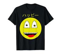 Visage Heureux de Style Anime Vintage Kawaii T-Shirt Graphique avec Valeur