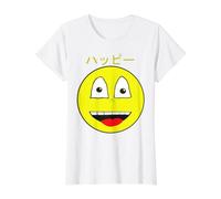 Visage Heureux de Style Anime Vintage Kawaii T-Shirt Graphique avec Valeur