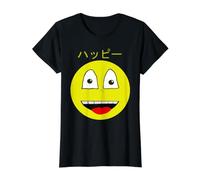 Visage Heureux de Style Anime Vintage Kawaii T-Shirt Graphique avec Valeur
