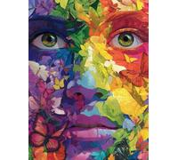 Visage Humain Coloré, Puzzle 3000 Pieces Adultes YHPGL5-100 | Impossible Puzzle Classique, Difficile Défi Puzzles, Jeux Éducatif Familiaux, pour Jeux Anti-Stress, Décoration Murale Cadeau