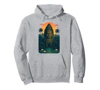Visage Khmer Bayon Temple Cambodge Design Sunset Vibe Sweat à Capuche