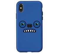 Visage Original Bleu de Fuggler Suspicious Fox Coque pour iPhone X/XS