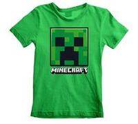 Visage pour enfants Minecraft Creeper vert ras du cou T-shirt: 3-4 ans G
