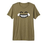 Visage riant aux Larmes de Joie T-Shirt Haut de Gamme