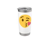 Visage soufflant un baiser Gobelet isotherme en acier inoxydable double paroi