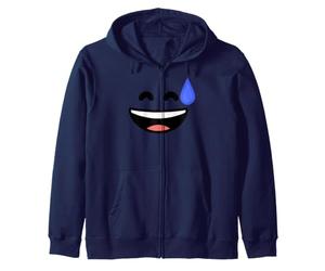 Visage Souriant nerveux drôle maladroit Sweat à Capuche
