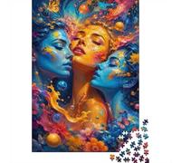 Visages Abstraits 1000 Pièces Mini Puzzle pour Adultes