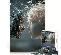 Visages brisés︰ Puzzle 1000 pièces pour Adolescents, thème Lumière et Ombre, Jeu de logique, Cadeau raffiné et de qualité supérieure 38x52cm