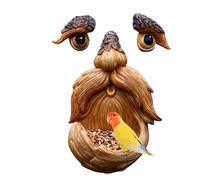 Visages d'arbre, visage d'arbre, vieil homme, statue en résine pour le visage, art mural, décorations d'arbre, statues d'art de jardin, décoration de jardin fantaisiste, sculpture en plein air pour