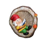 Visages d'arbres extérieurs à suspendre pour cour et jardin en résine avec ornements de paysage miniatures, décors de styles naturels