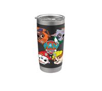 Visages de Pat' Patrouille dans les quatre coins Gobelet isotherme en acier inoxydable double paroi
