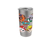 Visages de Pat' Patrouille dans les quatre coins Gobelet isotherme en acier inoxydable double paroi