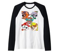 Visages de Pat' Patrouille dans Les Quatre Coins Manche Raglan