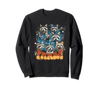 Visages de Raton Laveur, Motif Animal Sauvage, Style Grunge Sweatshirt