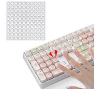 VisageVitalit 100Pcs Autocollant Clavier pour Ongles Long, Protege Clavier Silicone pour Ongles Long, Protection Clavier Ordinateur Portable pour Femme de Ongles Long