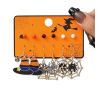 VisageVitalit 6 paires de boucles d'oreilles Halloween, boucles d'oreille ensemble de bijoux décorations de fête d'Halloween costumes d'Halloween