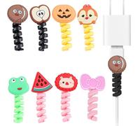 VisageVitalit 8pcs Protege Cable Chargeur, Câbles De Chargement pour Téléphone Portable, Compatible avec Iphone/Android