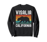 Visalia California Bear Retro, Vallée de San Joaquin, Fresno, Californie Sweatshirt