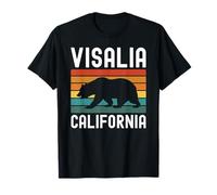 Visalia California Bear Retro, Vallée de San Joaquin, Fresno, Californie T-Shirt
