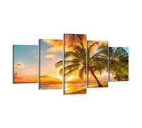 Visario 200 x 100 cm ! Images sur Toile Plage Nr 6334 Pret a accrocher