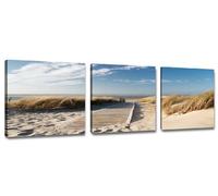 Visario 4221 des Photos et des Impressions d'art sur Toile 150 x 50 cm Lac Mer Baltique mer du Nord Trois Parties