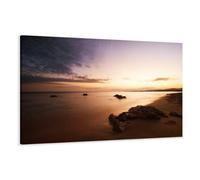 Visario 5023 Tableau en Toile de Lin Motif Coucher de Soleil 120 x 80 cm