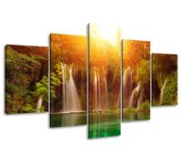 Visario 5503 Jeu de 5 Tableaux Motif Cascades 160 x 80 cm