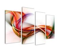 Visario 6159 Jeu de 4 Tableaux Motif Fantasie 130 x 80 cm