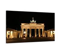 Visario Image sur Toile 120 x 80 cm Modèle N° XXL 5018 Berlin Tableaux pour la Mur, encadrés, prêts à Poser, Tout Les Images sur châssis géant Bois véritable.