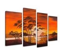 Visario Image sur Toile 130 x 80 cm Modèle N° XXL 6138 Afrique Tableaux pour la Mur, encadrés, prêts à Poser, Tout Les Images sur châssis géant Bois véritable.