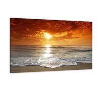 Visario Image sur toile 80 x 60 cm Modèle N° XXL 4038 de vacances Tableaux pour la mur, encadrés, prêts à poser, tout les images sur châssis géant bois véritable.