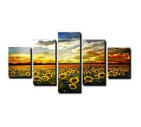 Visario Images sur Toile 160 cm Nr 5535 Tournesol Pret a accrocher