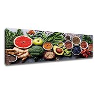 Visario Mantiburi 5763 Tableau sur toile encadré Motif épices 120 x 40 cm