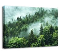 Visario tableau toile Forêt brouillard 120x80 cm 5052