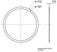 Visaton Bague D'Étanchéité pour Fr 10 Wp 2 Pièce