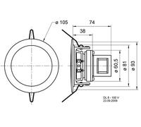 Visaton DL 8 100 Volt Haut-Parleurs Weißübertrager 1 Paire 280020