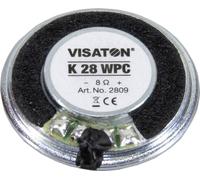 Visaton K 28 WPC - 8 Ohm 1.1 pouces 2.8 cm Haut-parleur miniature 1 W 8 Ω membrane en plastique