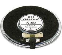 Visaton K 40 - 50 Ohm 1.6 pouces 4 cm Haut-parleur miniature 1 W 50 Ω noir membrane en plastique