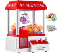 VISATOR Mini Machine a Pince Enfant Machine à Griffes Machin a Pinc Enfants Jouet Machine Attrape Bonbon Peluche pour Les Cadeaux d'anniversaire de Noël (EU)